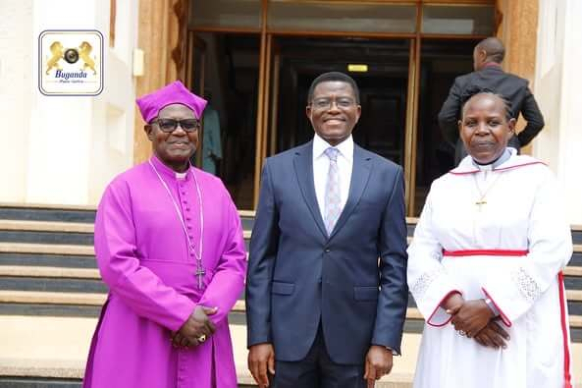 Bp. Henry Katumba Tamale visits Katikkiro ahead of retirement